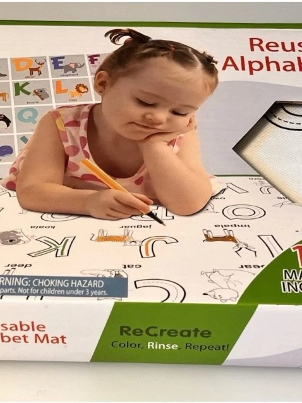 Reusable Alphabet Activity Mat for Kids